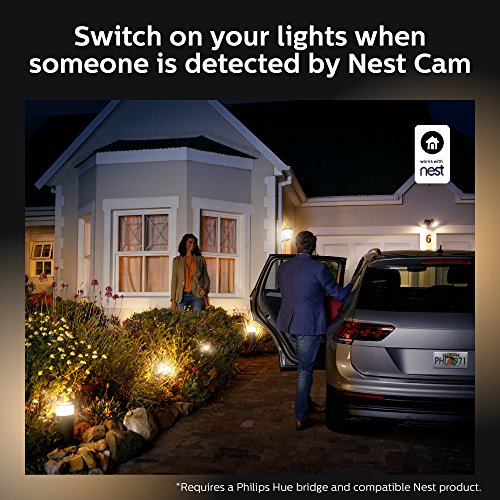 PHILIPS Hue Smart 100W PAR38 LED Bulb, 2 Pack, White & Color Ambiance Color-Changing Light, 1300LM, E26, Outdoor Light Bulbs, Control with Hue App, Works with Alexa, Google Assistant and Apple Homekit