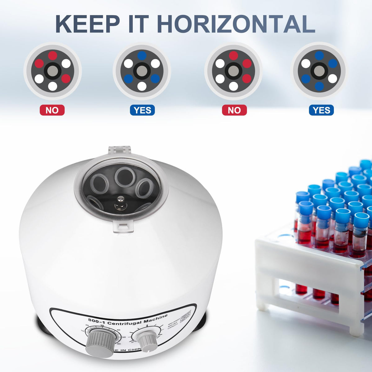 NORJIN Electric Lab Laboratory Centrifuge Machine with Speed Control and Timer, Lab Benchtop Centrifuges AC 110V Capacity 6 x 20ml Max 4000 RPM
