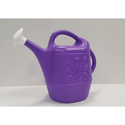 Union 63071 Tulip Plastic Watering Can, 2 gallon, Purple