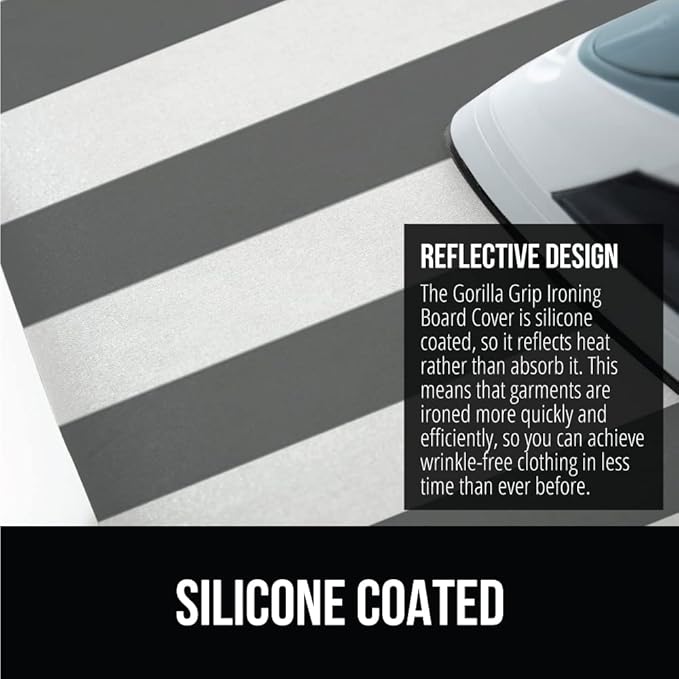 GORILLA GRIP The Original Ironing Board Cover and Pad, Silicone Coating