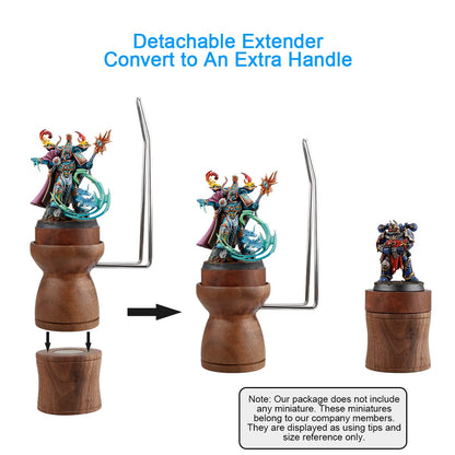 Jucoci Painting Handle for Miniautres Paint Handle Compatible with Warhammer, DND, Scale Model, Fantasy Figurines (2-in-1 Version)