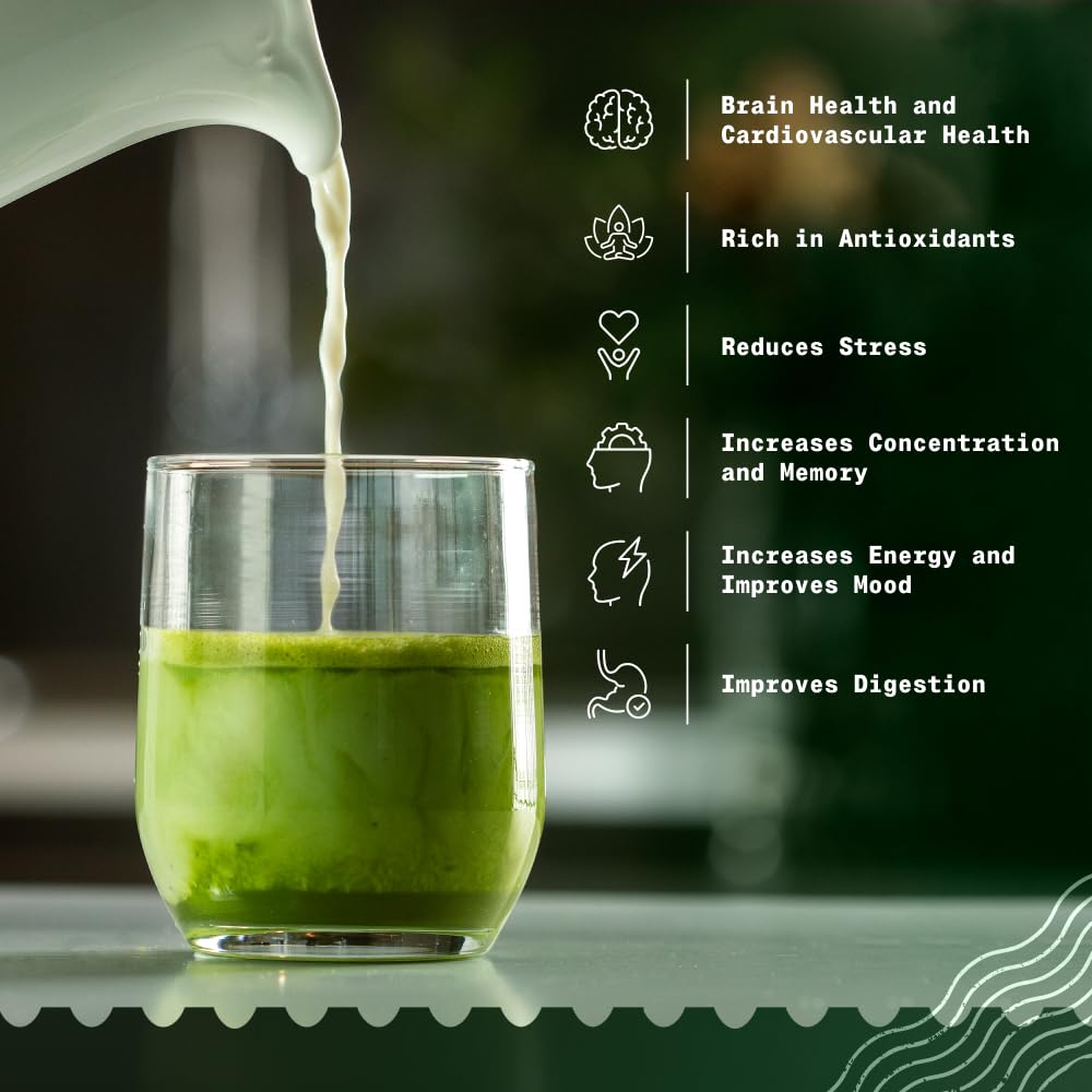 NaturaleBio Japanese Organic Matcha Green Tea Powder - Premium Grade-100g. Produced in Japan, Uji, Kyoto. Use for Drinking, Cooking, Baking, Smoothie Making and with Milk. Vegan & Vegetarian Friendly