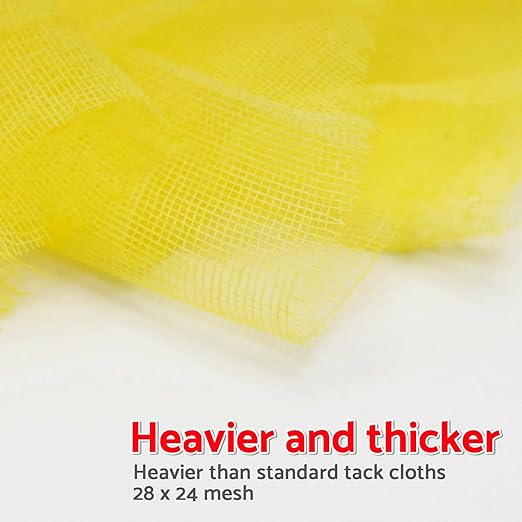 S&F STEAD & FAST Tack Cloth, Heavy Duty High Density 28×24 Mesh, Tack Cloths