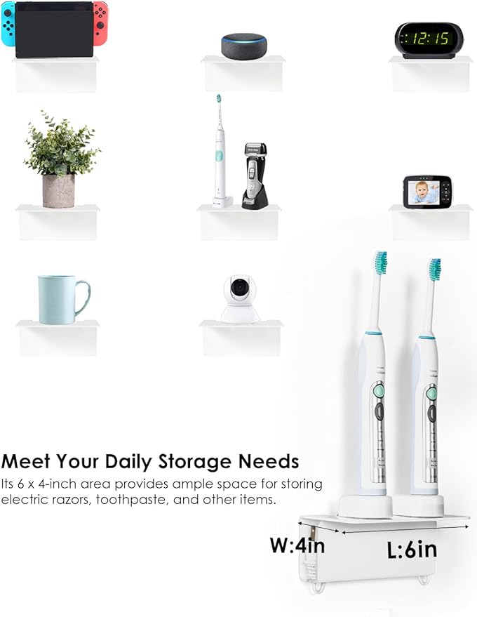 Acrylic Electric Toothbrush Holder