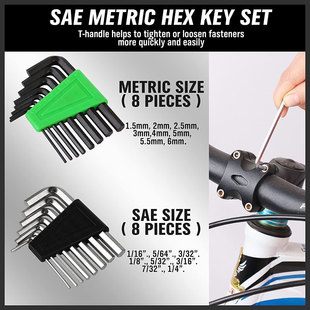 SWANLAKE 117PCS Magnetic Screwdrivers Set with Plastic Ranking,Tools for Men