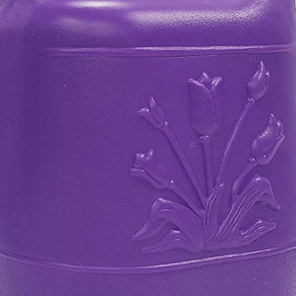 Union 63071 Tulip Plastic Watering Can, 2 gallon, Purple