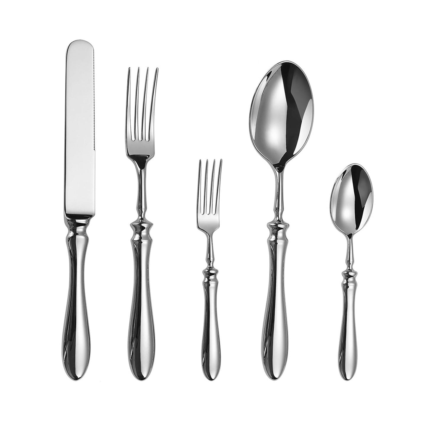 36-pcs Silverware Set with Shell-shaped spoons Cutlery Flatware for 6 Utensils 18/10 Stainless Steel Flatware Sets Utensil Premium Spoons Knife Fork for Kitchen Restaurant Banquet Wedding Christmas
