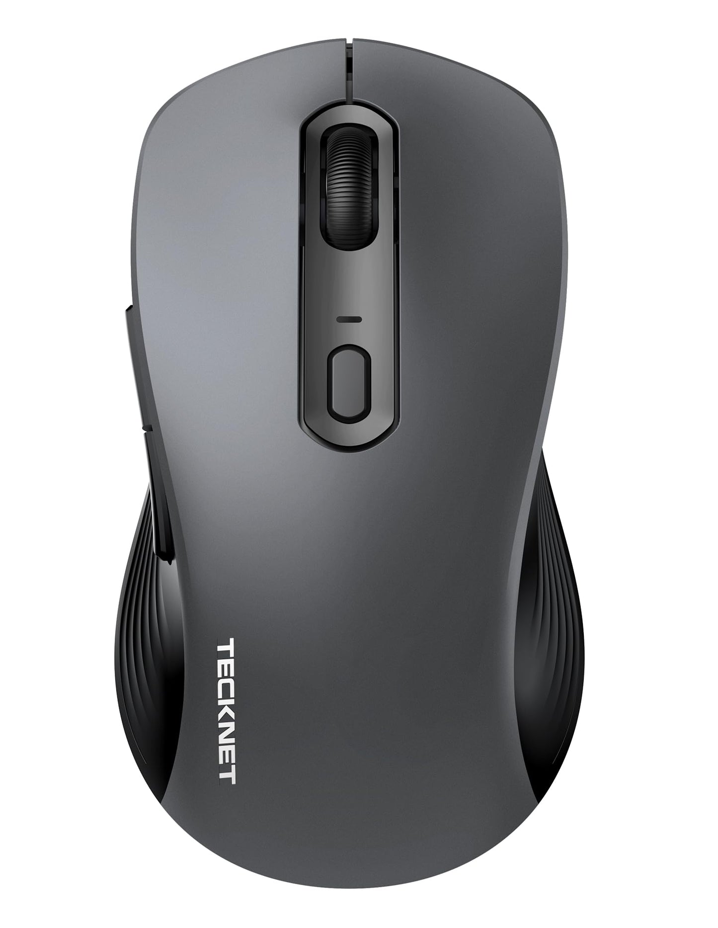 TECKNET Wireless Mouse Jiggler, USB-C Rechargeable Mouse, Silent Mouse Quiet Click, Build-in Mouse Mover, 6400 DPI Ergonomic Mouse, 2.4G Cordless Computer Mice for Mac, Laptop, Desktop, PC