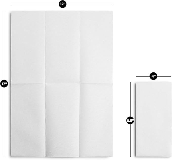 2000-Pack BloominGoods Disposable Bathroom Napkins | Linen-Feel Guest Towels |