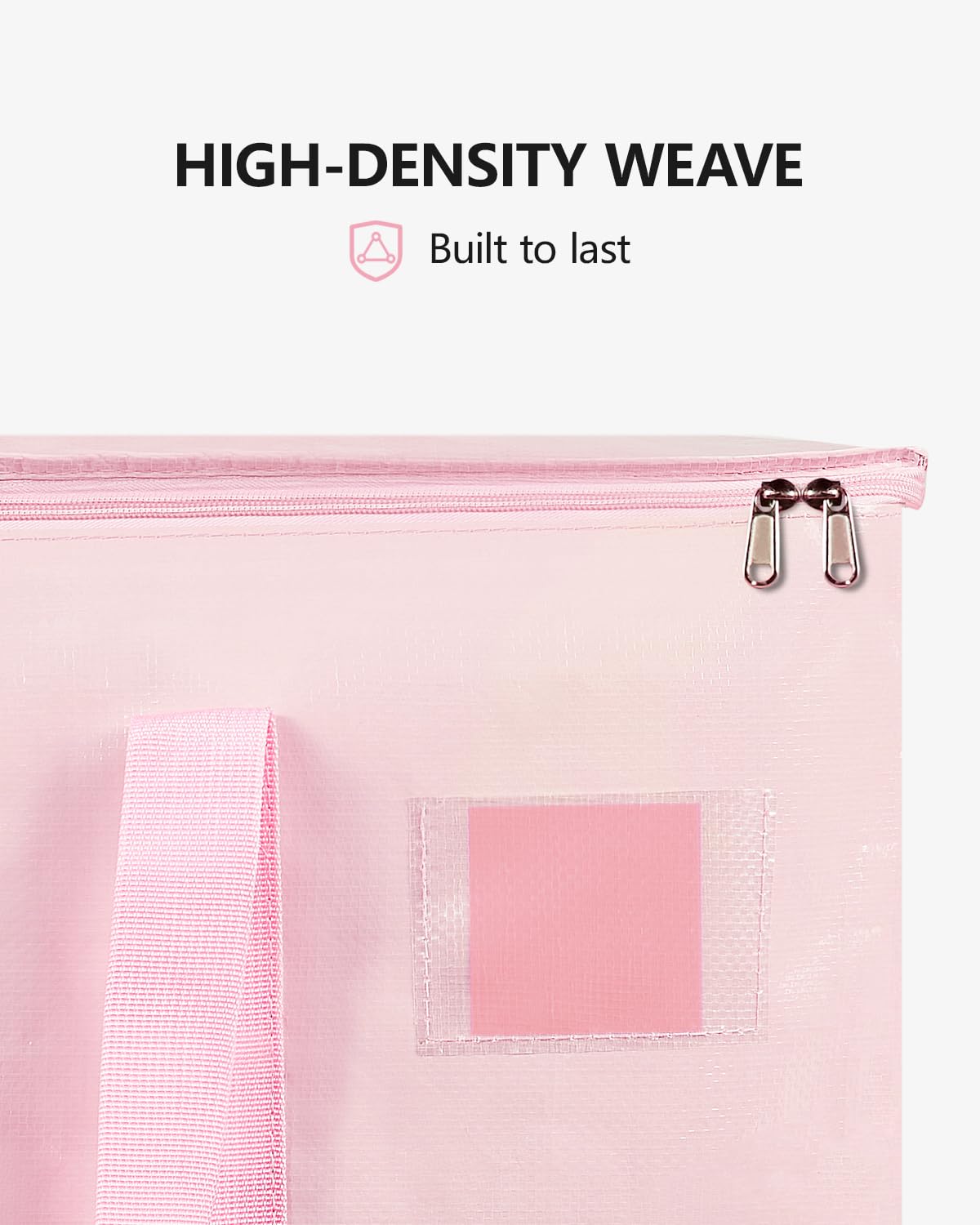 DAYSEON Heavy Duty Moving Bags Extra Large, Premium Storage Bags with Durable Zippers, Reinforced Handles, Moving Supplies for Clothes, Bedding, College Dorm Essentials, 8 Pack Pink