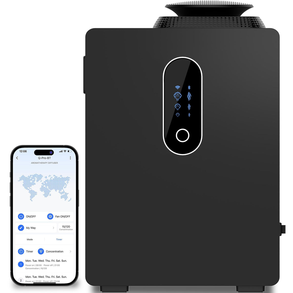 2026 Upgraded HVAC Scent Diffuser Machine Cover 6000 Sq.Ft With Wi-Fi Control for Large Room, 1000ml Scent Air Machine For Home, Waterless Cold Air Aromatherapy Essential Oil Diffuser for Hotel,Office