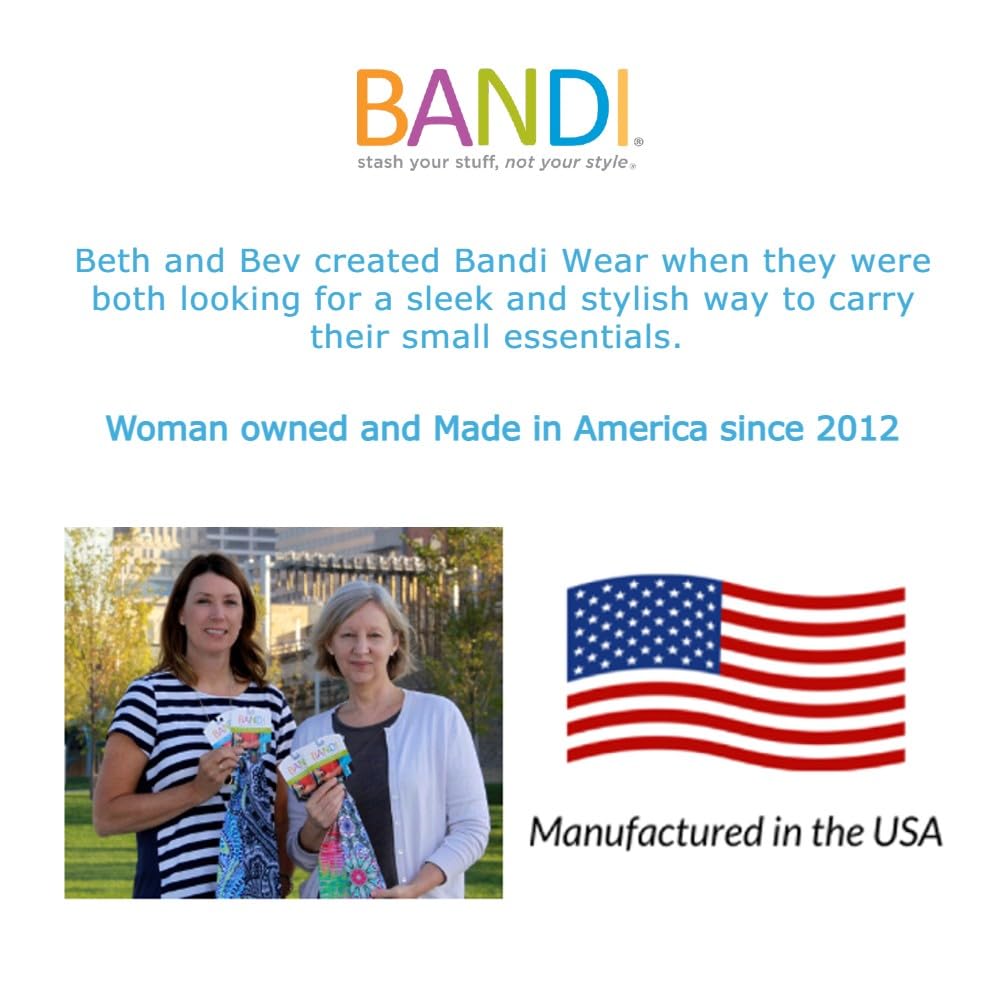 BANDI KIDS Pocket Belt for Medical, Sports, Play, Comfortable Adjustable Fit, Made In USA (Rainbow Hearts)
