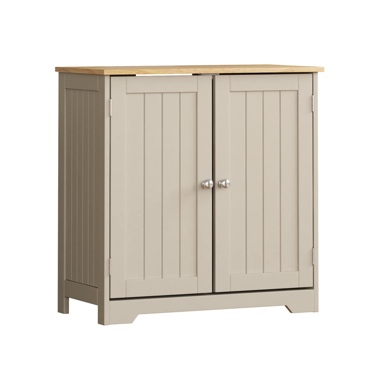 Bath Vida Priano Under Sink Bathroom Cabinet Floor Standing Storage Cupboard Basin Unit, Grey & Oak
