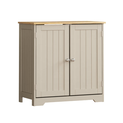 Bath Vida Priano Under Sink Bathroom Cabinet Floor Standing Storage Cupboard Basin Unit, Grey & Oak
