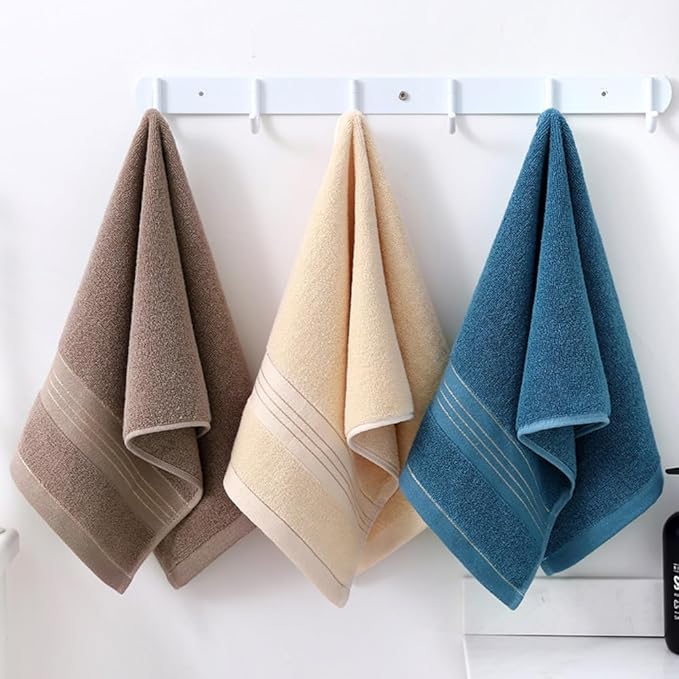 3 Pack Hand Towels for Bathroom, Cotton Soft Absorbent Decorative Hand Towel