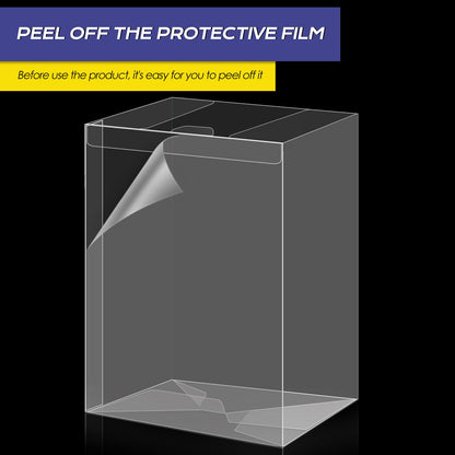 100 Pack Clear Protectors Case Compatible with Funko, 4" Pop Figures, Strong Thick Plastic Protectors