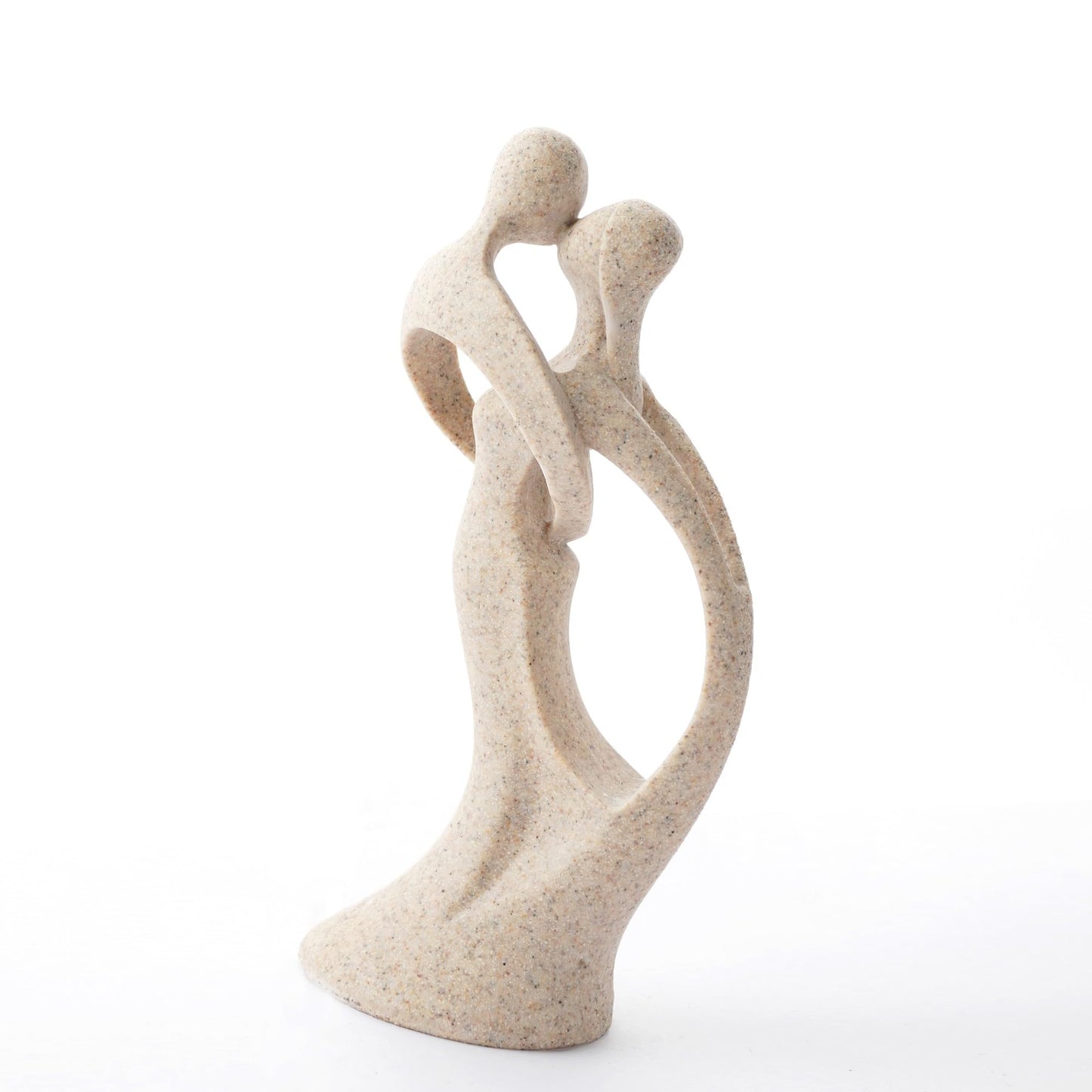 OWADAR Modern Abstract Couple Statue, Kissing Lovers Sculpture Figurine for Home Decor Living Room Bedroom Bookshelf Office, Gift for Wedding Anniversaries, Love Decor Ornament for Couple Valentines