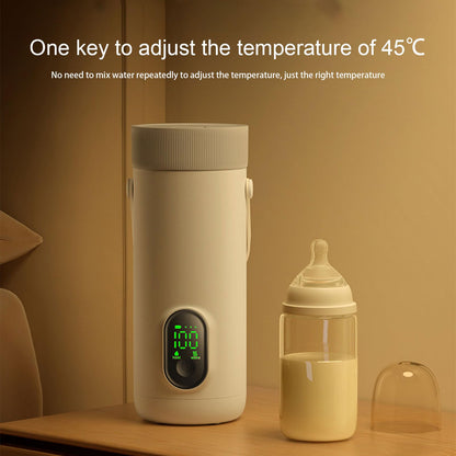 Travel Electric Kettle, 350ML Small Tea Coffee Kettle Mini Hot Water Boiler 27000mAh Rechargeable Portable Water Heater, 12 Hour Insulation