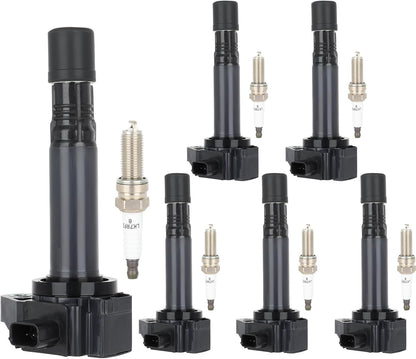 ECCPP 3 ignition coils with 3 iridium Spark Plugs,UF808,coils packs,for Smart Fortwo 2016-2017 0.9L‎224332428R,UF-808
