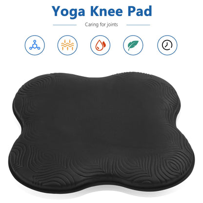 Happyyami 2 Pack Yoga Knee Pads 7.87X7.87X0.59In Non-Slip Foam Cushion for Kneeling Elbow Wrist Support Multi-Purpose Mat for Pilates Exercise Home Gym