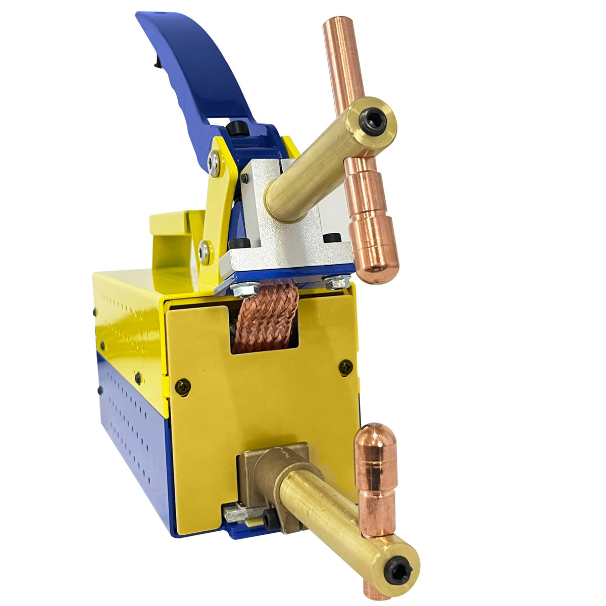 Professional Portable Electric Spot Welder Machine with Replaceable Welding Electrode Arms 1/8" Electric Single Phase Handheld Welding Tip Gun Handle Weld Metal Sheet Spot Welding Machine(110, Volts)