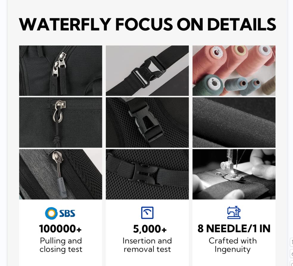Waterfly Mens Cross Body Bag: Shoulder Bag Small Messenger Bag Casual Crossbody Chest Sling Bag for Working Travel Daily