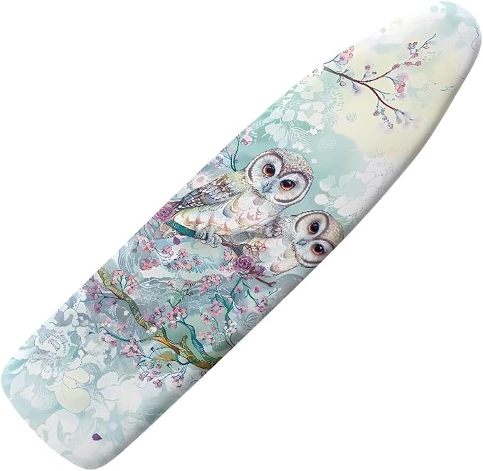 Owl Ironing Board Cover and Pad Heavy Duty, Non Stick Scorch and Stain