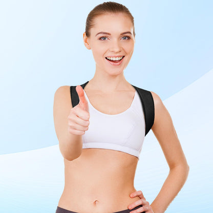 sundpik Posture Corrector for Women and Men, Adjustable Upper Back Brace, Spine Support Straightener, Neck, Shoulder, Back and Lumbar Pain Relief, Comfortable & Breathable