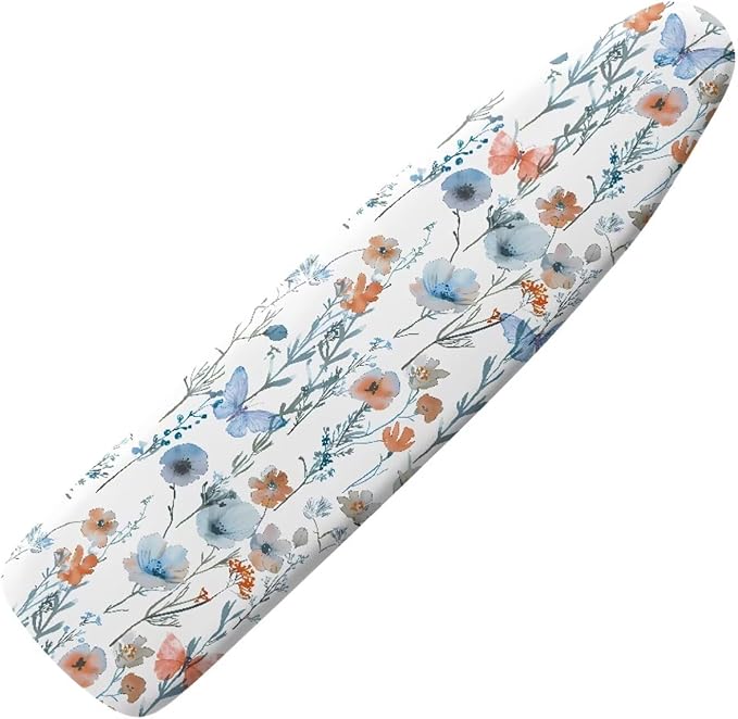 Ironing Board Cover, Standard Size 15x54, Poppy Art Print, Elastic Edge