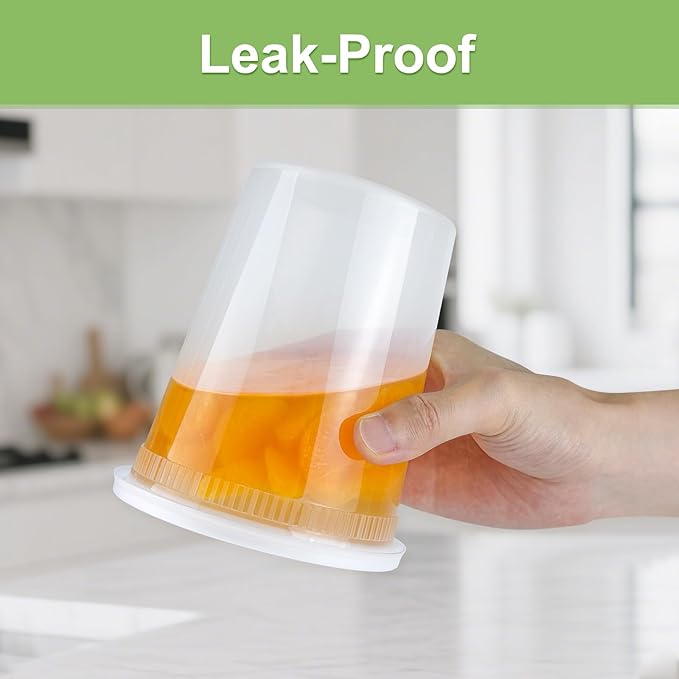 60 Sets Deli Containers with Lids, 32/16/8 oz X 20 Set Each, Leak-Proof & BPA