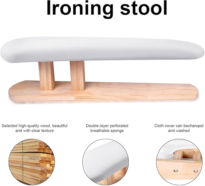 Upgraded Padded Longer Sleeve Ironing Board, Sleeves & Chest Tailor, Portable