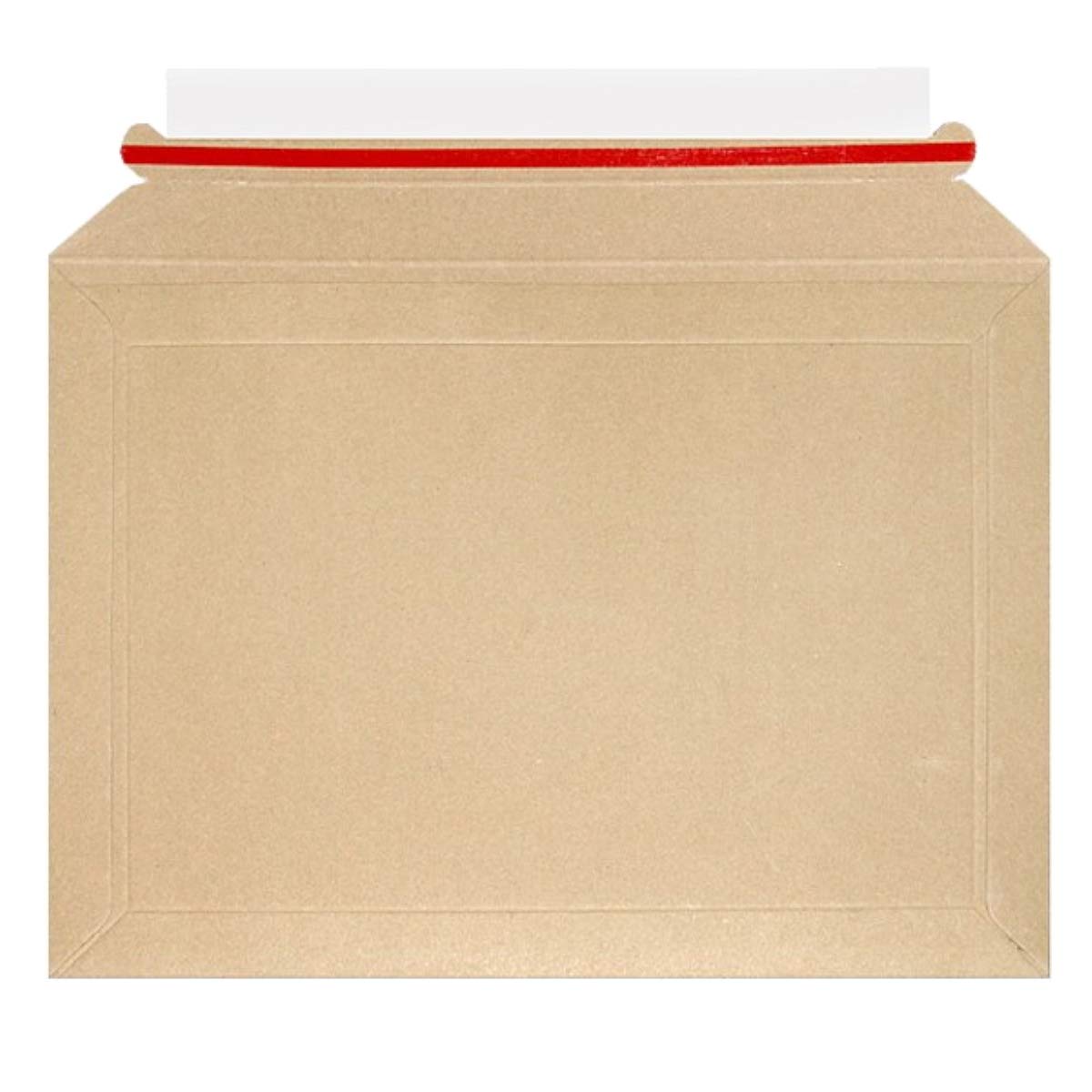 Crimson Starfish Cardboard Envelopes | 100 A4/C4 Peel & Seal Letter Envelopes | 234 x 334 mm Envelopes for Postals | Rip & Strip Open | Card Mailers for Royal Mail Large Letter Posting (PIP)