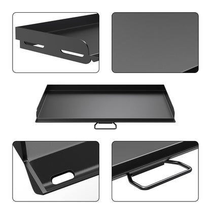 AJinTeby Fry Griddle for Camp Stove Griddle, 16 x 38 inch Flat Top Cooking Griddle for Camp Chef 3 Burner Griddle, BBQ Camping Grills Flat Top Plate, Outdoor BBQ Camping Grills Accessories