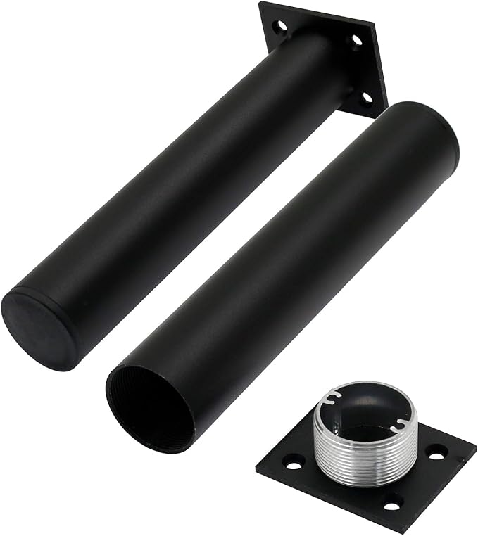 4 Pack Adjustable Furniture Legs Round 1.5" Dia Thickened Aluminum Alloy Sofa