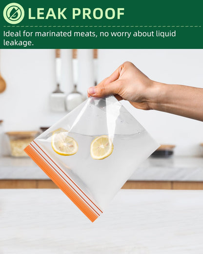 Lerine 22 Pack Reusable Sandwich Bags Dishwasher Microwave Safe, Stand Up Reusable Bags BPA Free, Leakproof Food Storage Quart Bags for Cereal, Lunch, Vegetables, Fruits