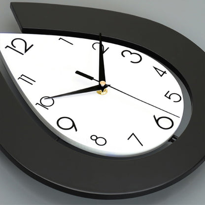 YIJIDECOR Decorative Wall Clock for Living Room Decor Large Modern Wall Clocks with Pendulum Battery Operated for Bedroom Office Kitchen Home Small Black Silent Wall Clock Non Ticking 11.8*22.4 Inch