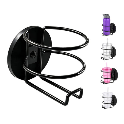 CREAWEA Magnetic Cup Holder, Heavy Duty Metal Drink Holder, 3.46 inch / 8.8cm Strong Magnetic Base for Tractor Mower Truck Car Fridge, Magnet Cup Drink Holder(Side Magnetic)