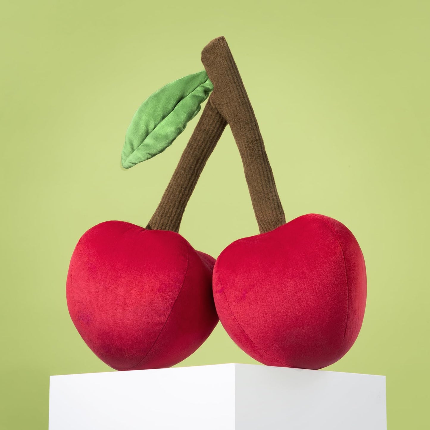 Phantoscope Papaya Shaped Throw Pillow, Fruit Themed Cushion for Couch, Bed and Chair, Pink, 10 x 15 inches