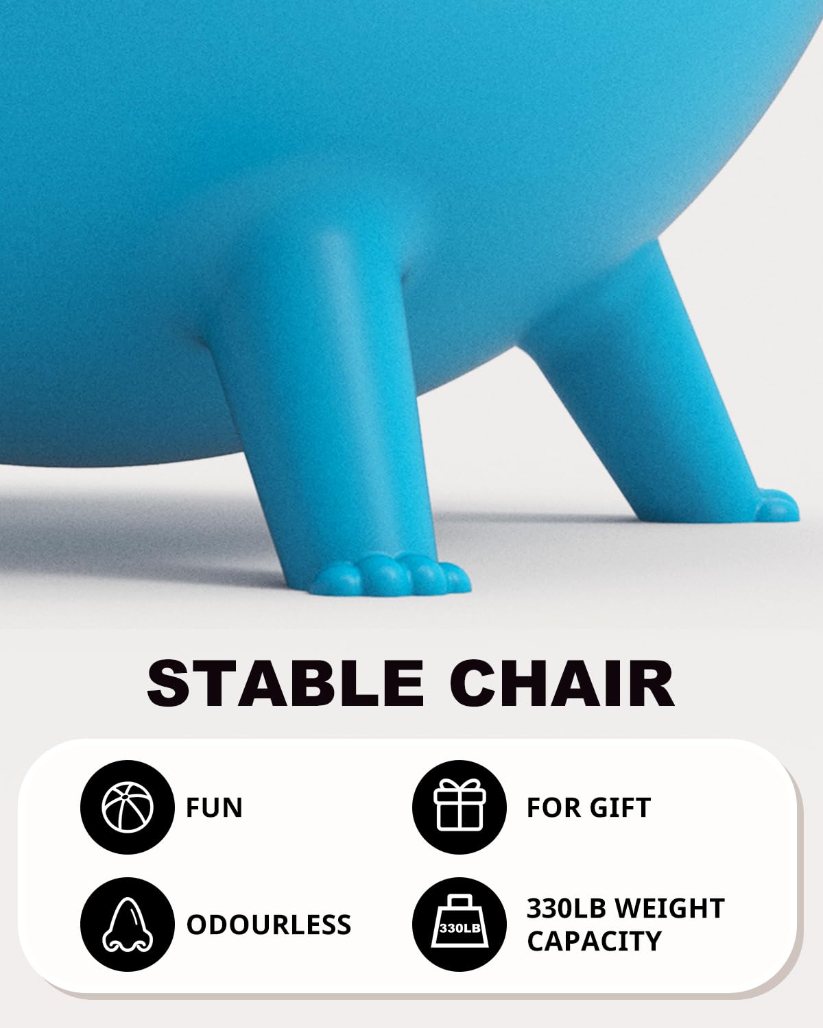 Trideer Flexible Seating for Classroom Elementary, Yoga Ball Chairs for Kids, Wobble Chair of School Supplies for Sensory Kids, Student Desk Chairs for Homeschool (Blue, 55cm)