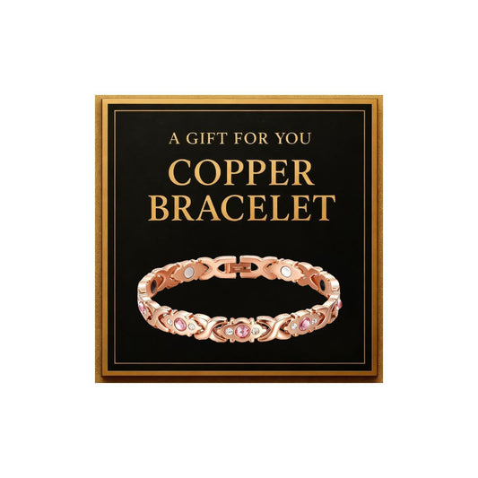YANCHUN Copper Bracelet for Men Women Cuff Bangle Bracelet Birthday Jewelry Gifts for Boyfriend Husband