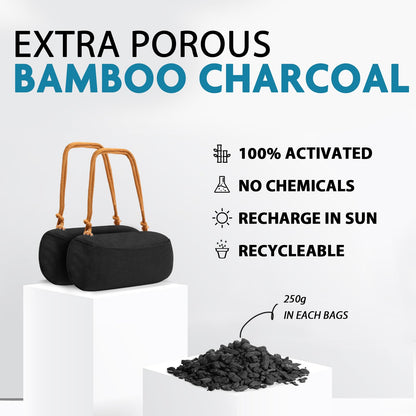 Timgle 1 Pack Car Air Freshener, Lasts 365+ Days, No Chemicals 100% Activated Bamboo Charcoal Fragrance, Free Deodorizer, Natural Auto Odor Eliminator, Purifier, Neutralizer (Khaki Strap)