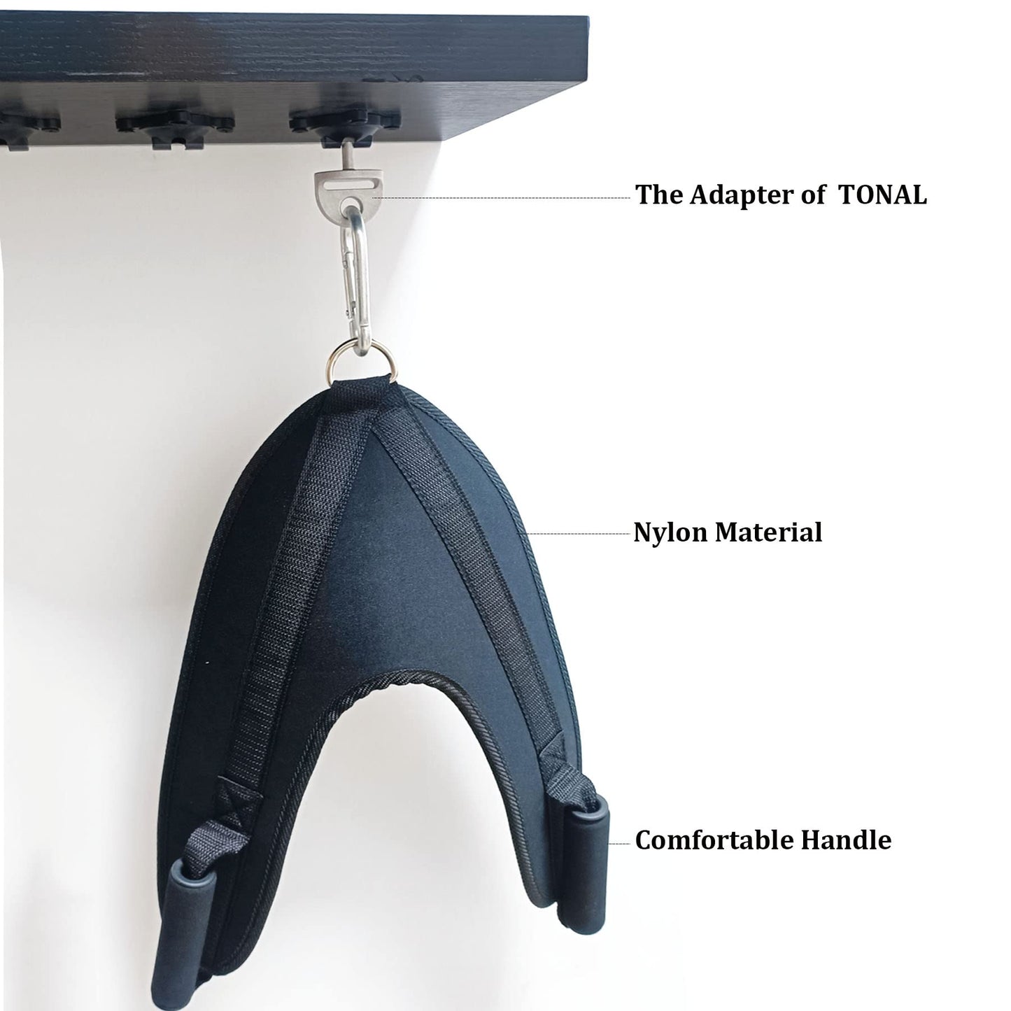 JILINWEI Tonal Accessories with T Lock Adapter,Tonal Machine Gym Accessories,Ab Cable Crunch Harness for Tonal Core Muscle Training