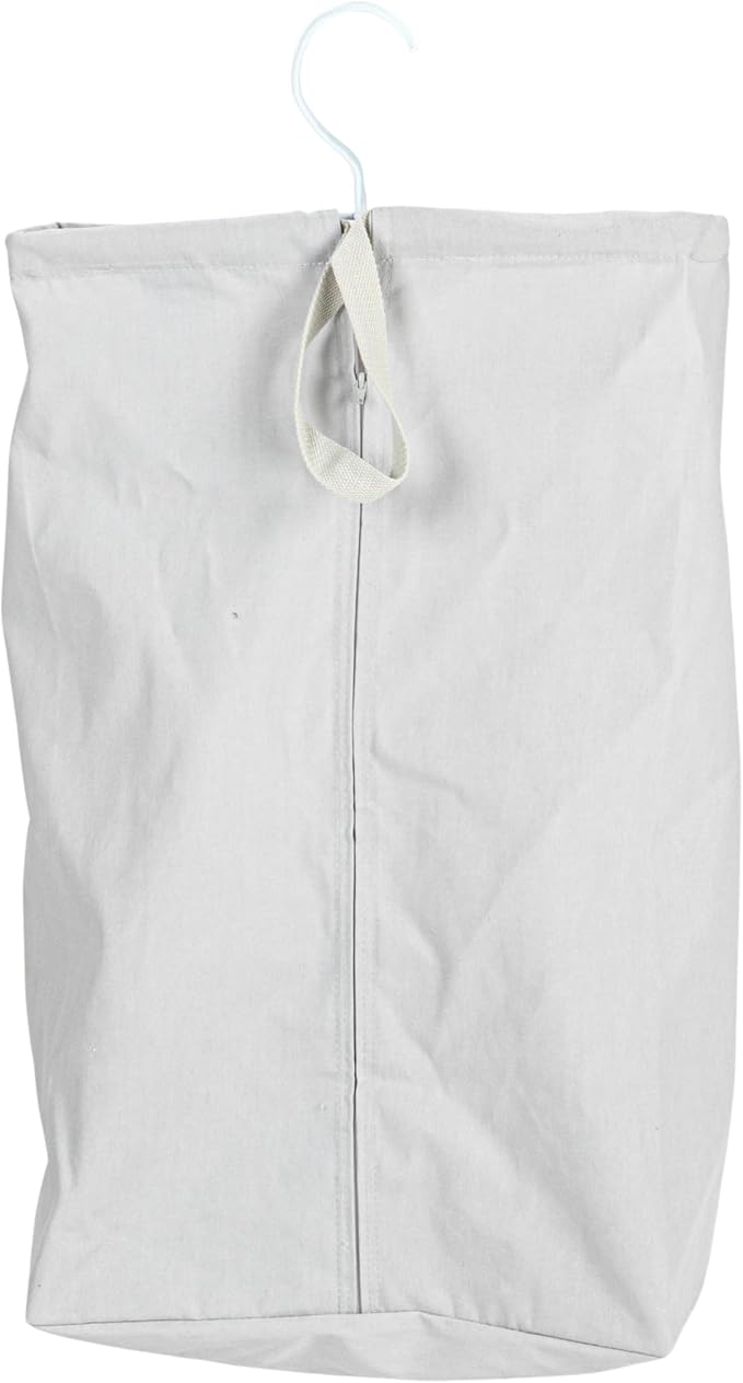 Household Essentials Door Hanging Laundry Bag, Washable Canvas Bag