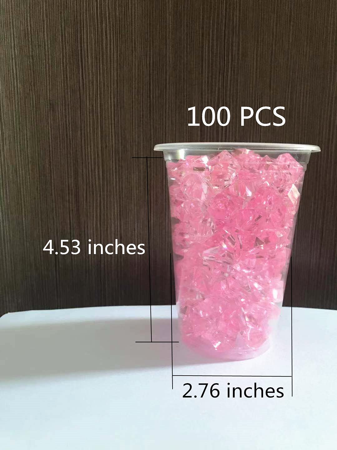 Liying shop Acrylic Ice Rock, 1 Inch Acrylic Faux Ice Cubes Crystals Treasure Gems for Table Scatters, Vase Fillers, Fish Tank, Party Decoration, Arts & Crafts (25mm Green)