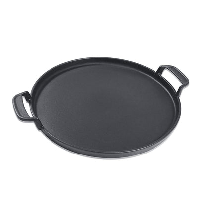Denmay 7421 30.9cm Round Cast Iron Grill Plate for Weber 57cm Charcoal Grills, Weber Gourmet BBQ System Porcelain-Enameled Cast-Iron Griddle Spare Parts for Weber One-Touch Charcoal Grill