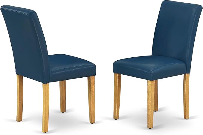 East West Furniture ABP4T55 Abbott Parson Kitchen Chairs