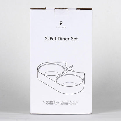 PETLIBRO Pet Food Splitter with Stainless Steel Bowls, Automatic Cat Feeder Bowls for Two Cats or Dogs, Suitable for PETLIBRO Automatic Cat Feeder PLAF005, PLAF006, PLAF103, PLAF203