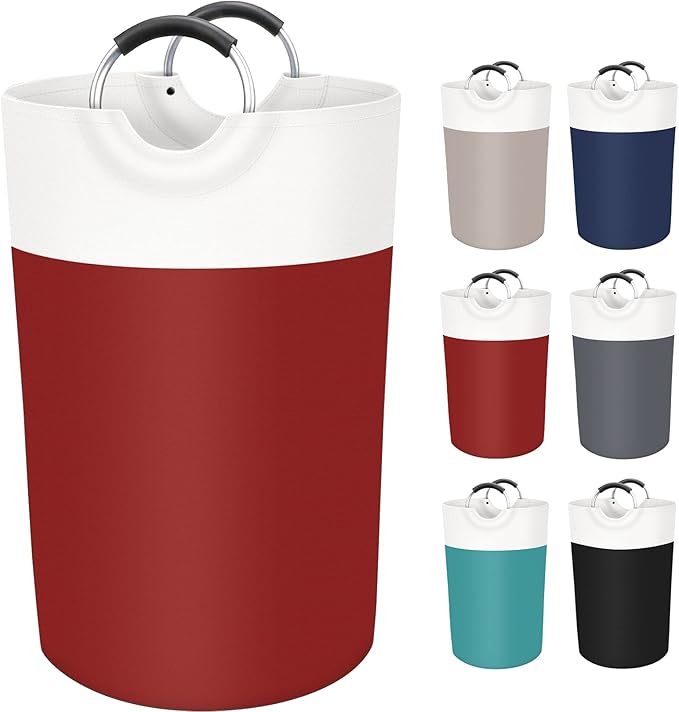 BlissTotes 115L Laundry Basket, Freestanding Laundry Hamper, Collapsible Dirty
