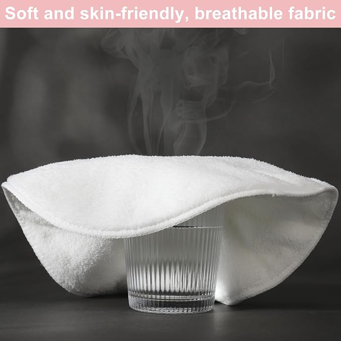 Face Steaming Towel, 4 Pack Reusable Face Towel Cold Hot Compress Facial