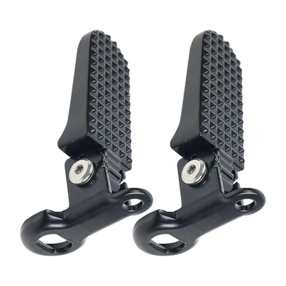 Frinovalt 1 Pair of Bike Foot Pegs, Non-Slip Bike Pegs Aluminium Foldable Bicycle Footrests for E-Bike, Mountain Bike, Folding Bicycle(Black)
